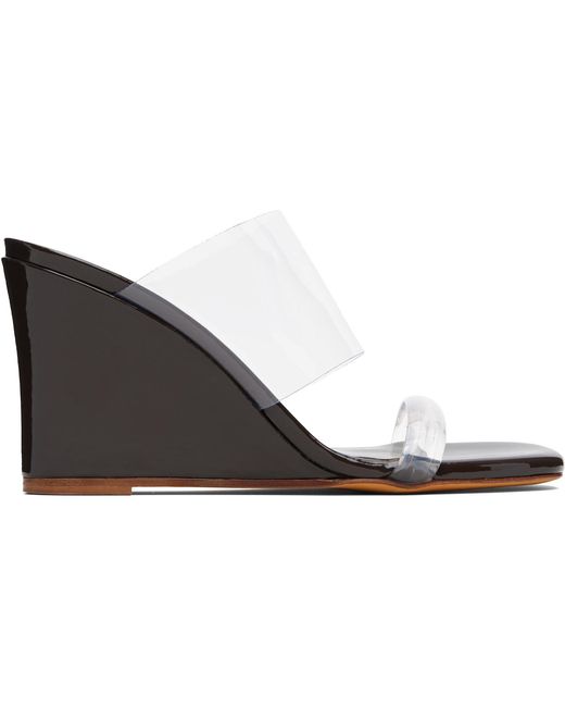 Maryam Nassir Zadeh Black Ssense Exclusive Olympia Wedge Heeled Sandals