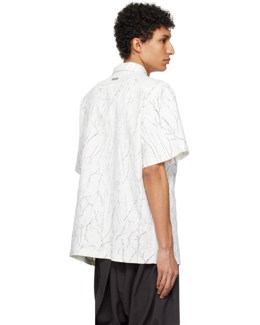 Han Kjobenhavn White Wrinkle Shirt for men