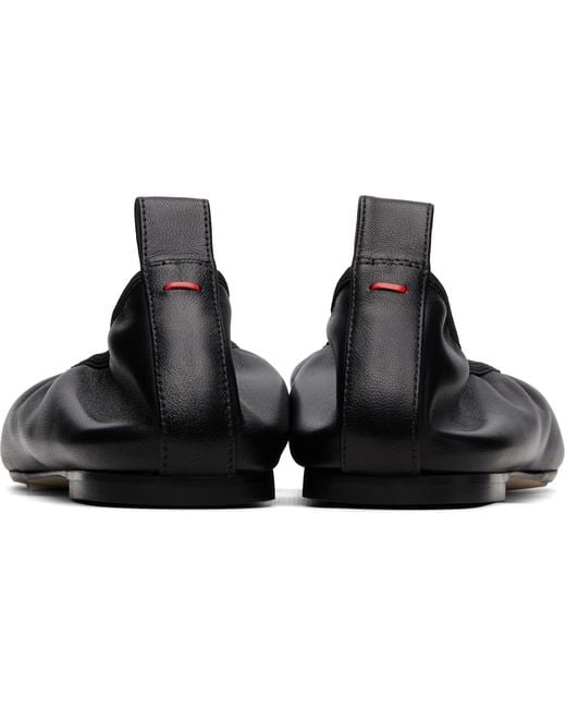 Aeyde Black Dex Ballerina Flats