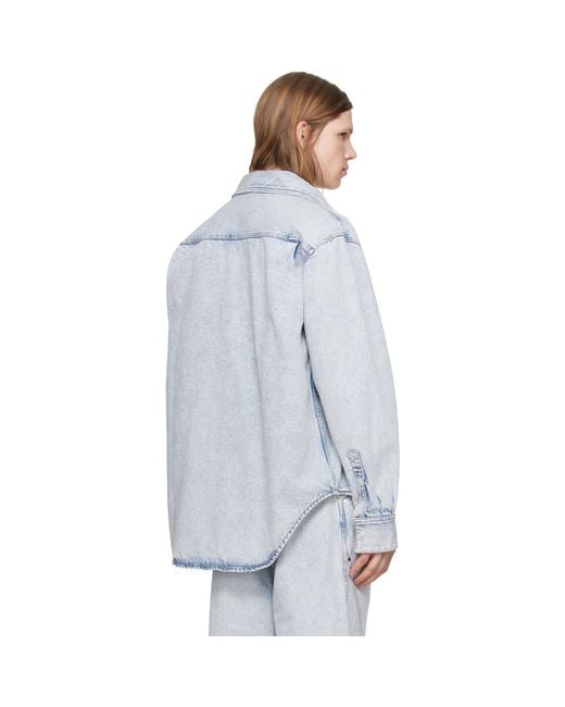 Louis-Gabriel Nouchi Blue Denim Shirt for men