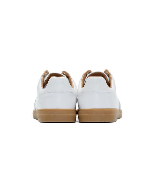 hugo boss white tennis shoes