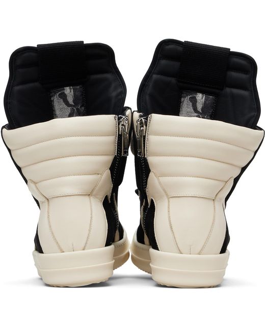 Rick Owens Black Temple Jumbolace Geobasket Sneakers for men