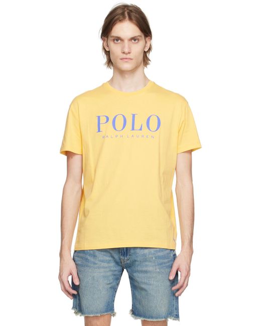 Printed T-shirt Polo Ralph Lauren pour homme en coloris Orange | Lyst