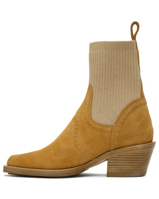 Chloé Brown Suede Boot