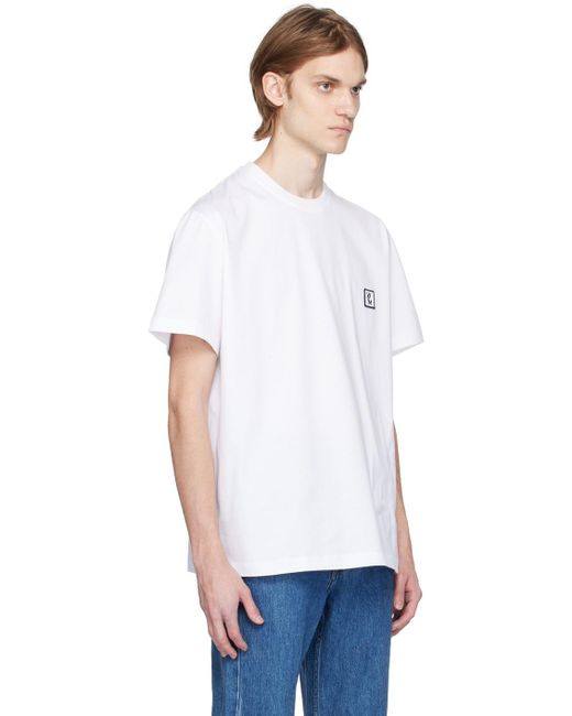 Wooyoungmi White Patch T-shirt for men