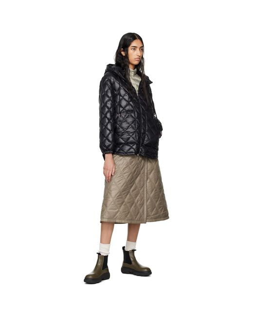 Moncler Black Hooded Down Jacket