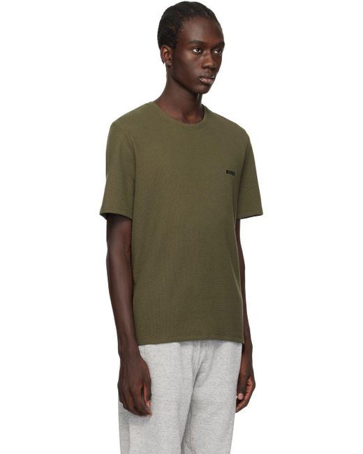Hugo boss t shirt khaki online