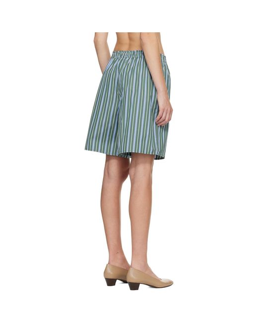 HOMMEGIRLS Blue Long Boxer Shorts