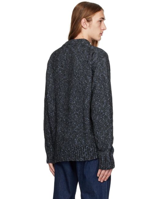 Norse Projects Black Blue Rasmus Sweater for men