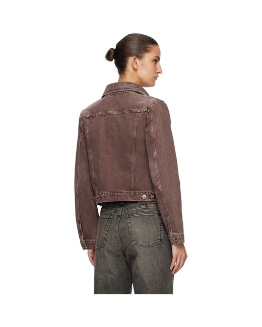 Our Legacy Brown Revive Denim Jacket