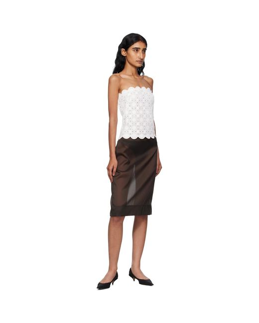 St. Agni White Doily Top