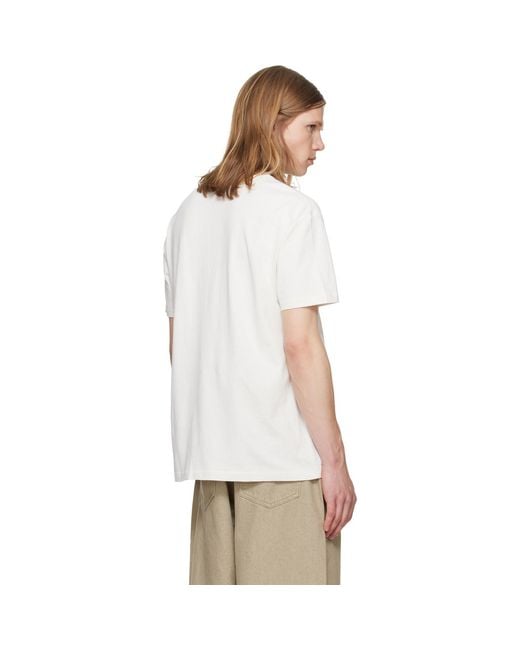Polo Ralph Lauren White Off- Classic Fit Jersey Graphic T-Shirt for men