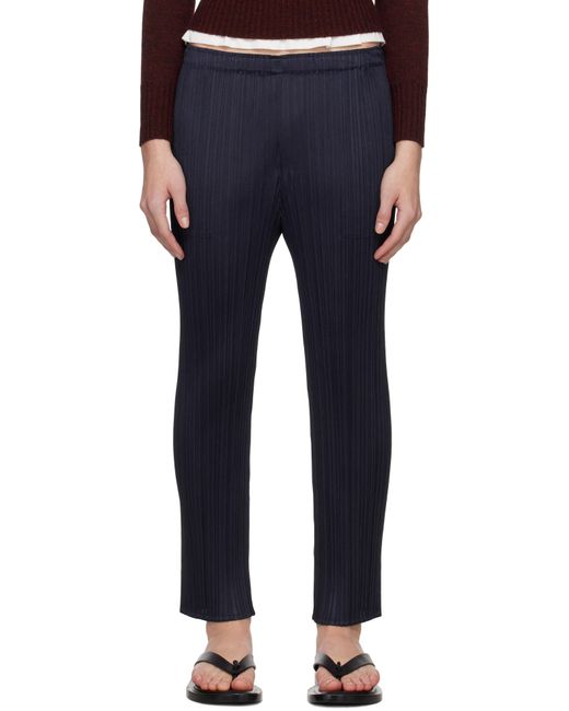 Pleats Please Issey Miyake Blue June New Colorful Basics 4 Trousers