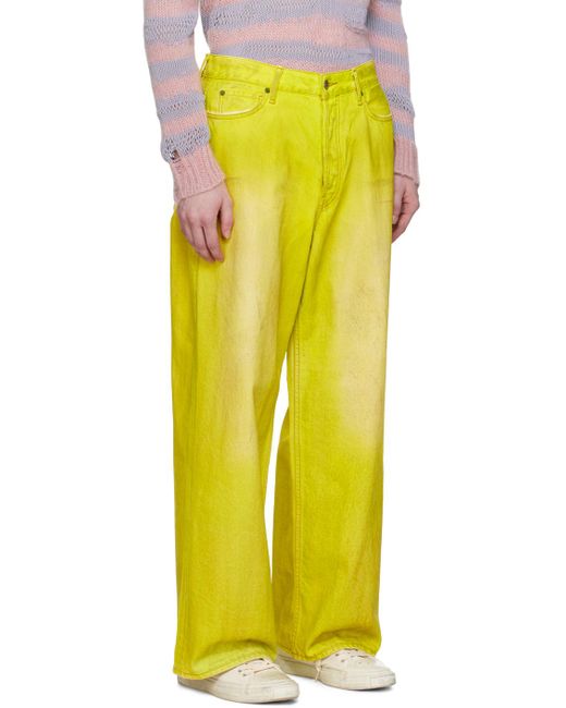 Jean 1981 jaune Acne pour homme en coloris Yellow
