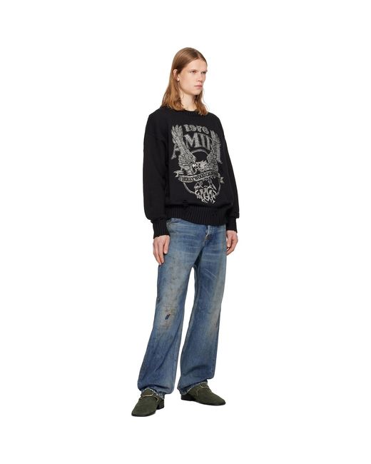 Amiri Black Eagle Sweater for men