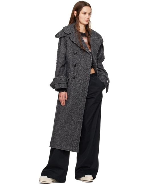R13 Black Trench Trousers