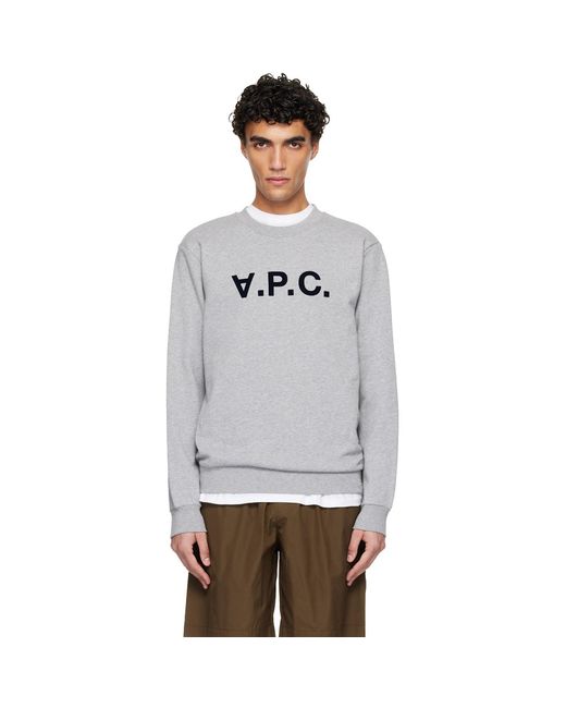 A.P.C. Gray Standard Grand 'Vpc' Sweatshirt for men