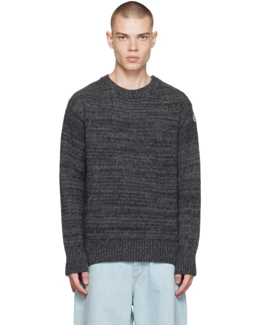 Moncler Black Girocollo Sweater for men