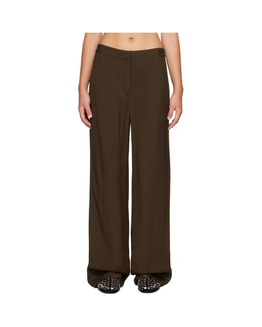 Proenza Schouler Brown Lien Trousers