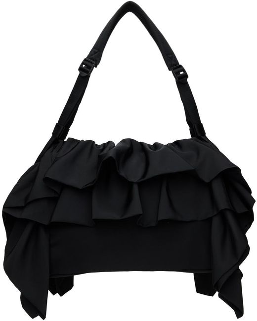 Simone Rocha Black Frilly Bag