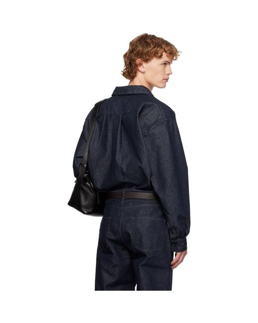 LE17SEPTEMBRE Blue Denim Overshirt for men
