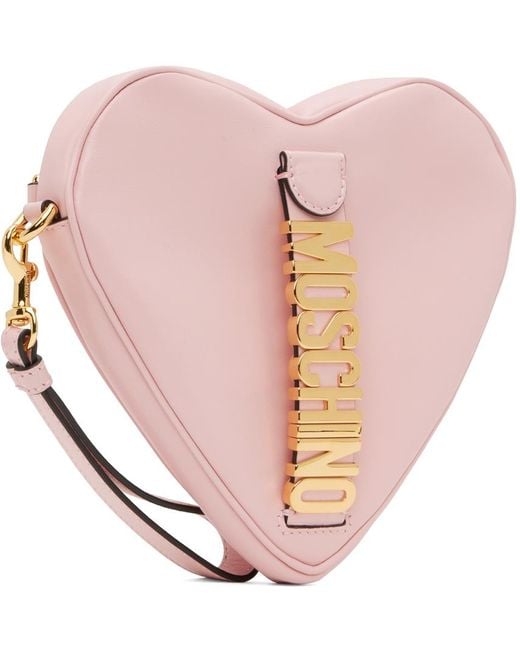 Moschino Pink '' Belt Heart Pouch
