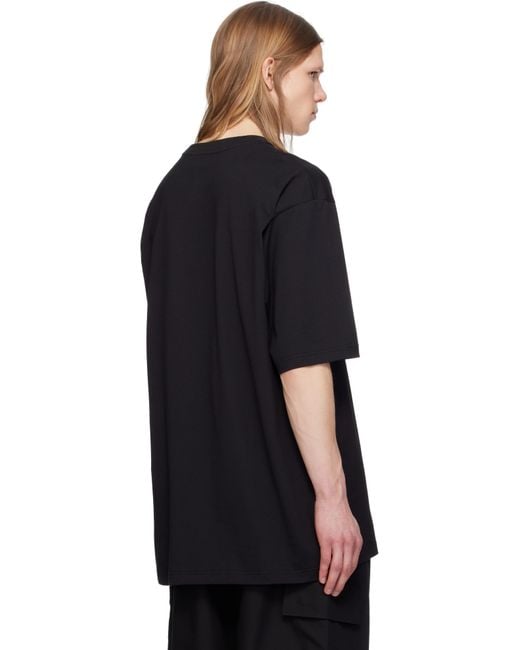 メンズ Y-3 ブラック U Boxy Tシャツ Black