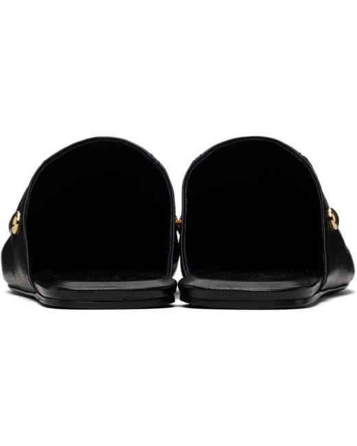 Chloé Black Rita Mule Loafers