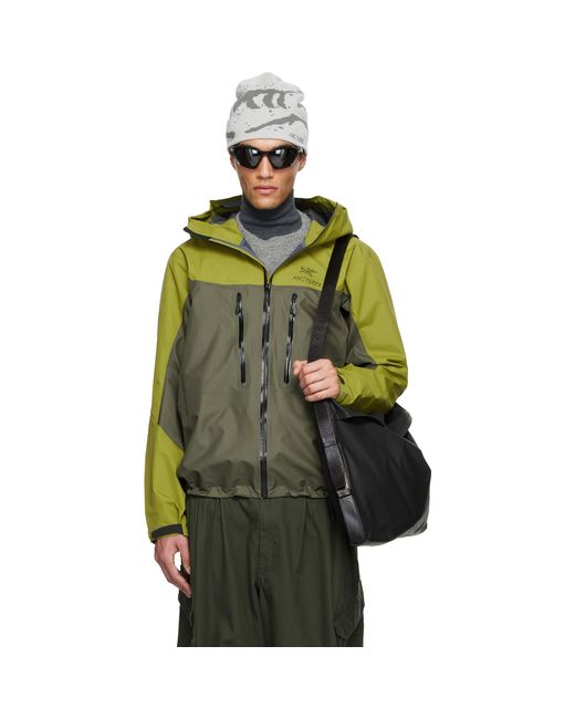 Arc'teryx Green Khaki Alpha Jacket for men