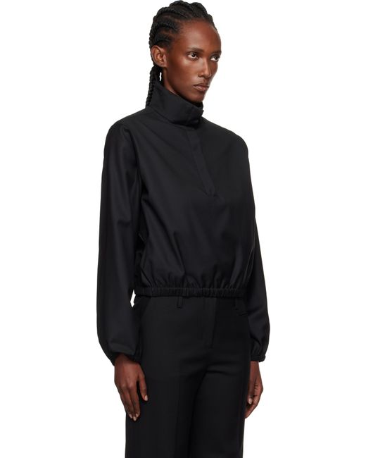 Loulou de Saison Black Zyla Stand Collar Jacket