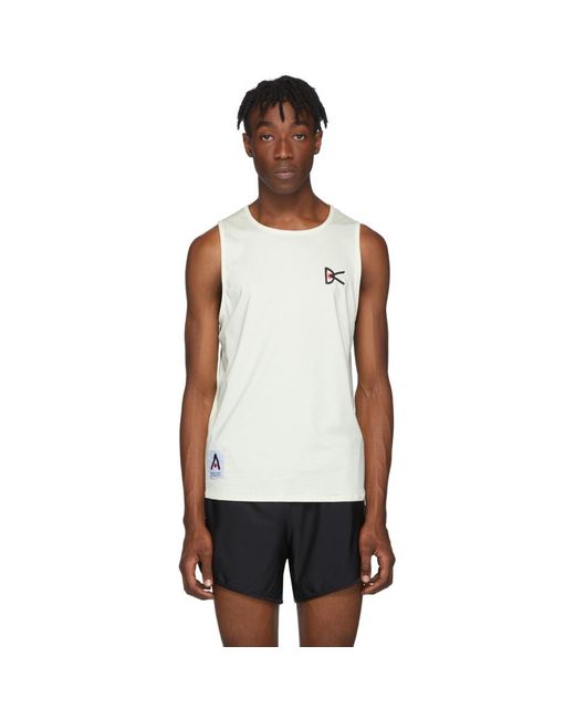 District Vision Off-white Air-wear Singlet Tank Top for men