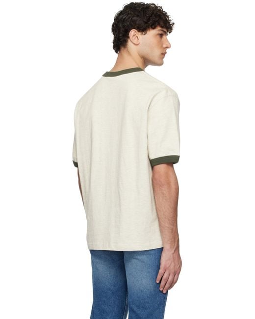 Uniform Bridge Multicolor Off- 'Ubc' Ringer T-Shirt for men