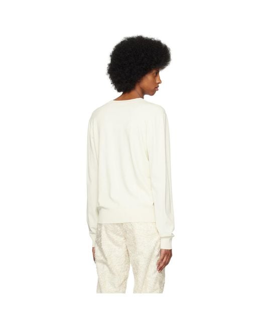 Craig Green Black Craig Off- Eyelet Sweater for men