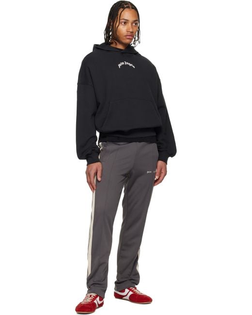 Palm Angels Black Classic Logo Track Pants for men