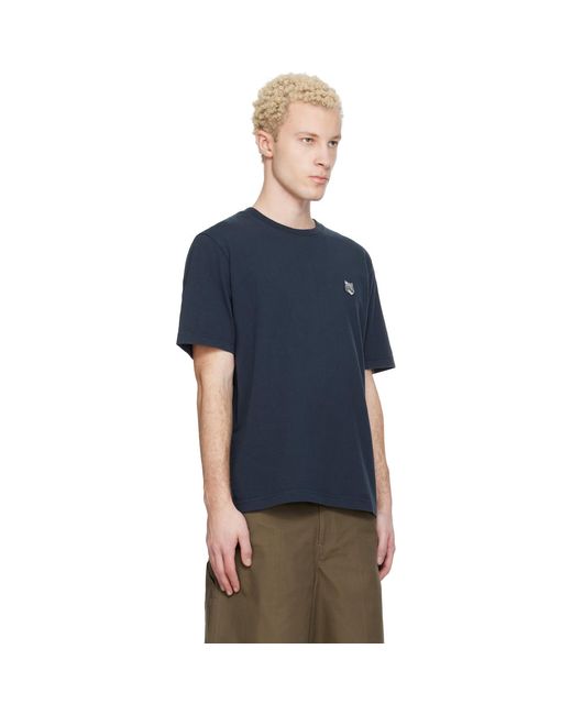 Maison Kitsuné Blue Fox Head Comfort T-Shirt for men