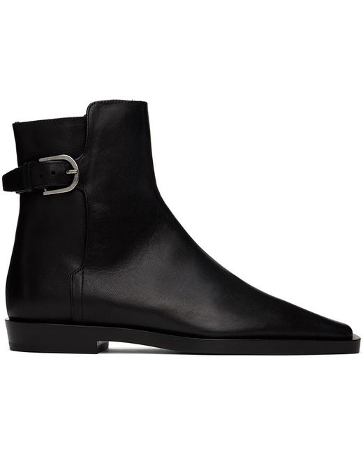 Totême  Toteme Black 'the Belted' Boots