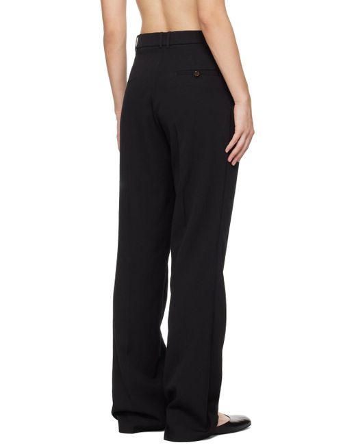 THE GARMENT Black Pleated Trousers