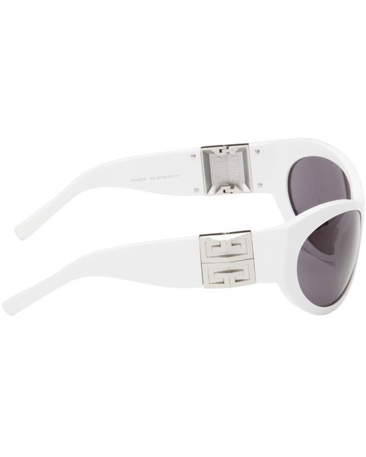 Givenchy White 4g Sunglasses