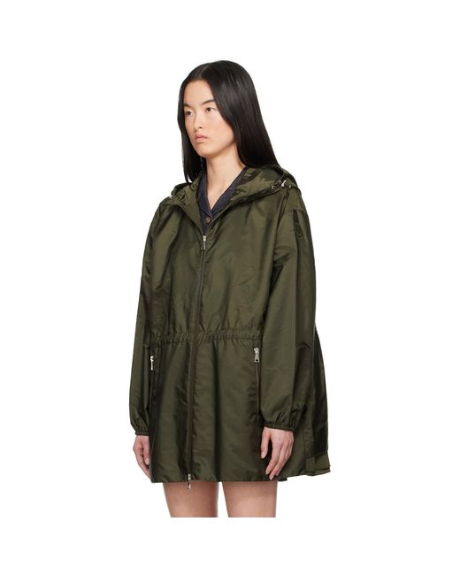 Moncler Green Wete Hooded Jacket
