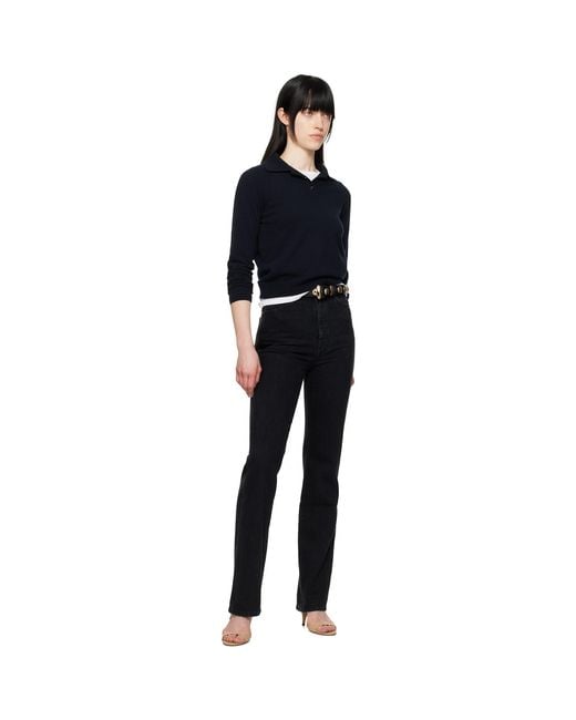 Khaite Black Benny With Studs Belt
