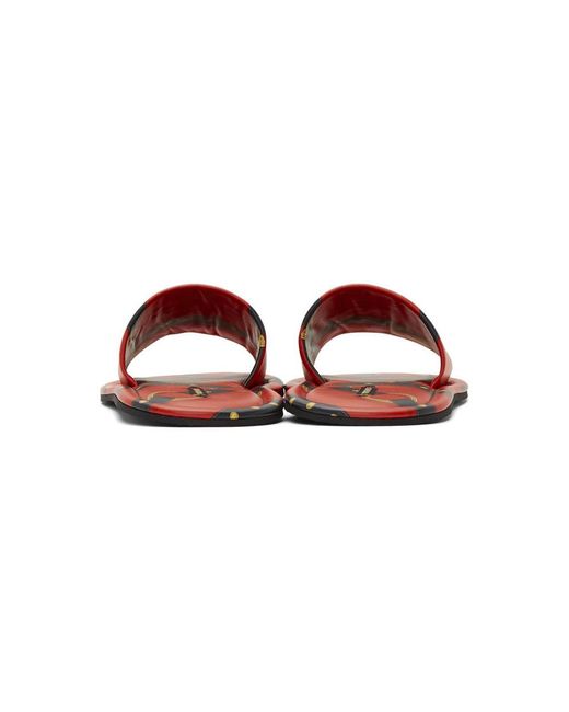 red versace sandals