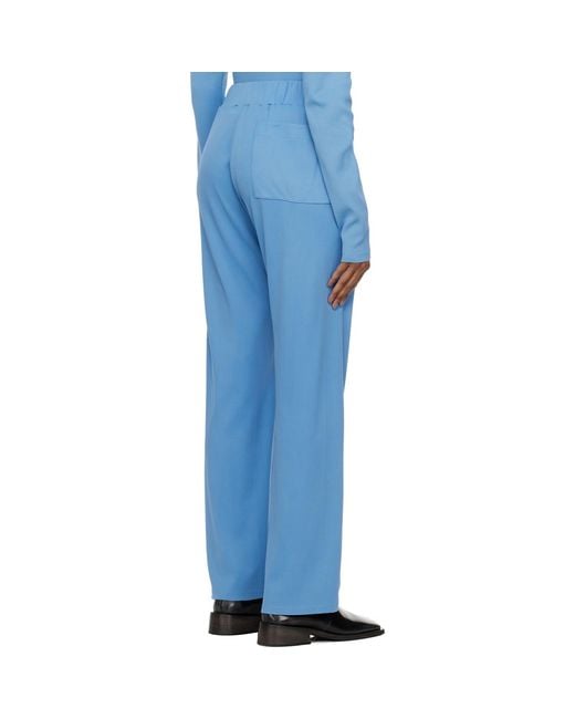 Bianca Saunders Blue Three-Pocket Lounge Pants
