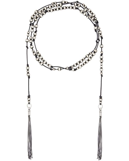 Ann Demeulemeester Black Elida X-Long Cord Necklace