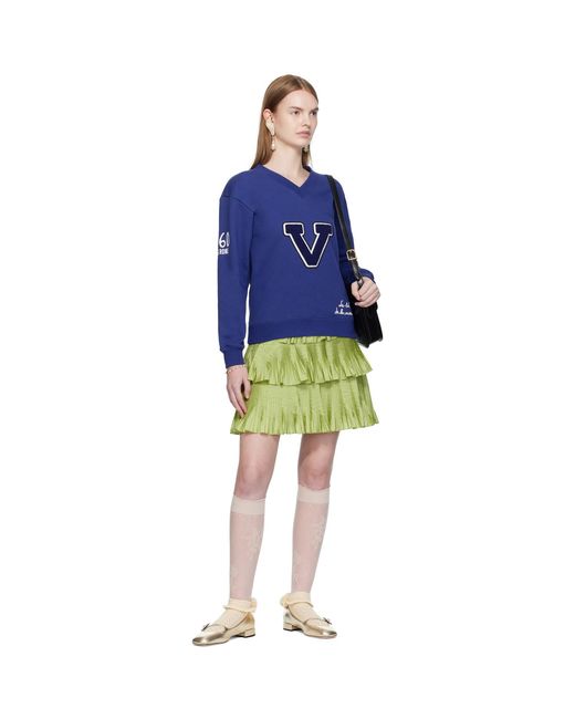 Valentino Green Taffetas Midi Skirt