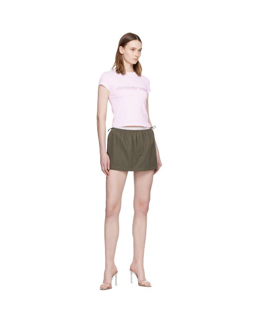 Alexander Wang Purple Hotfix Graphic Baby T-Shirt