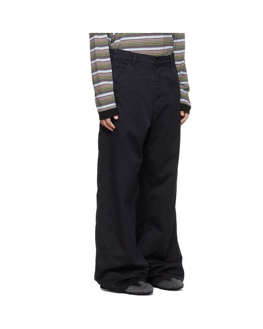 Marni Blue Hammer Loop Trousers for men