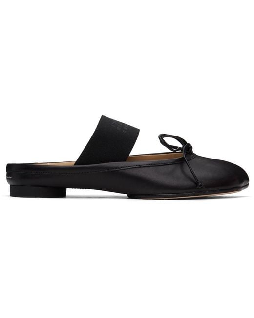 MM6 by Maison Martin Margiela Black Anatomic Slippers