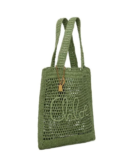 Cabas Vert Chloé en coloris Green