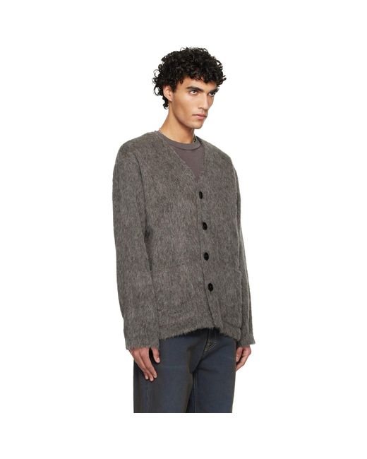 Our Legacy Black Wool Cardigan for men