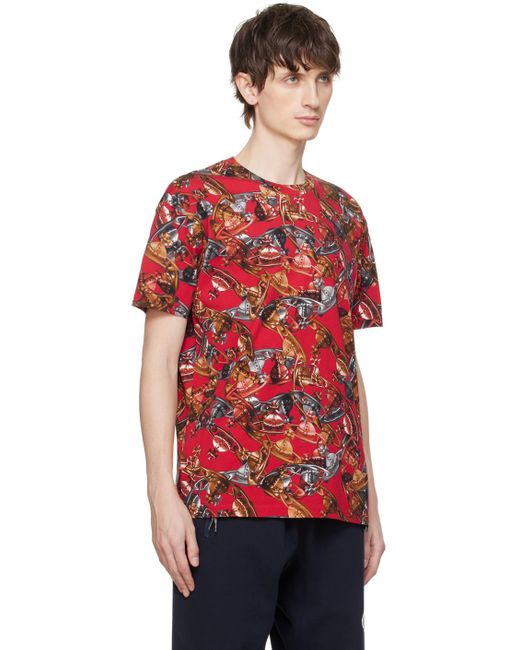 Vivienne Westwood Red Multicolor Classic T-shirt for men